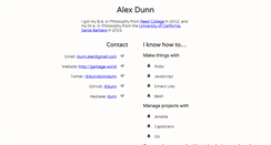 Desktop Screenshot of alexdunn.info